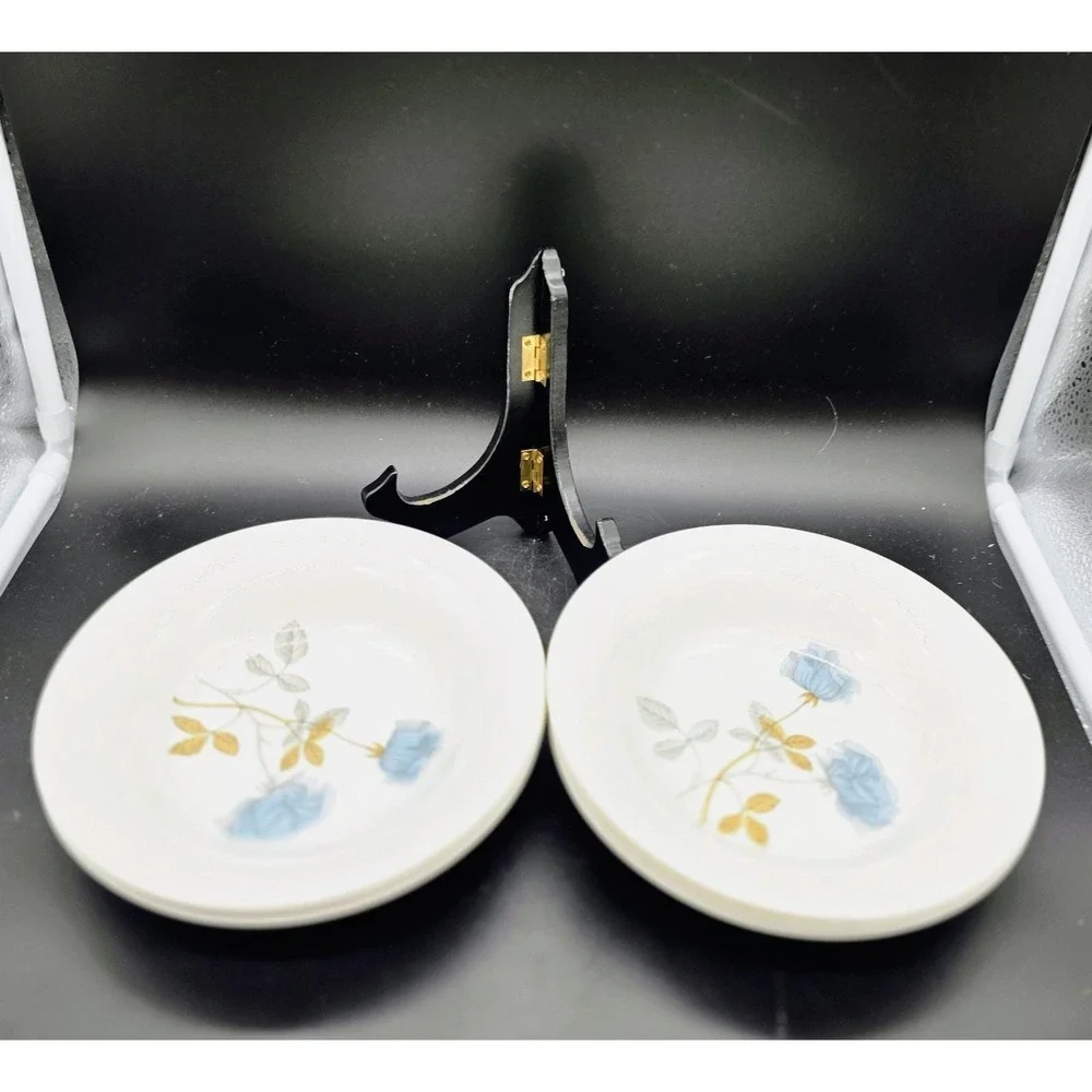 Set/6 Wedgwood Ice Rose 7.75